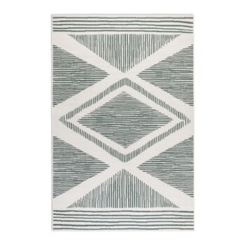 Krémovo-zelený vonkajší koberec 120x170 cm Gemini – Elle Decoration