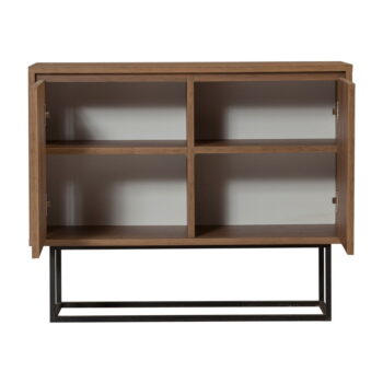 Skrinka v dekore orecha v prírodnej farbe 90x72 cm Rodez – Kalune Design - Image 2