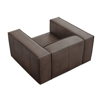 Hnedé kožené kreslo Madame - Windsor & Co Sofas - Image 4