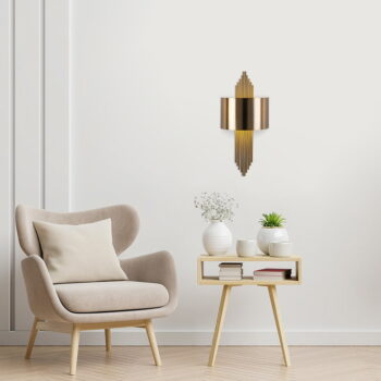 Nástenné svietidlo v zlatej farbe – Opviq lights - Image 6