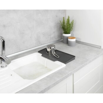 Tmavosivý odkvapkávač Wenko Neli, 20 x 40 cm – Obrázok 2