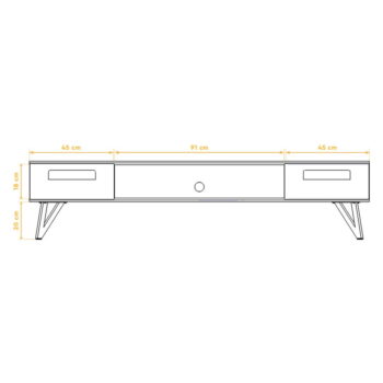 TV stolík z bukového dreva 182x42 cm Golo - The Beds – Obrázok 6