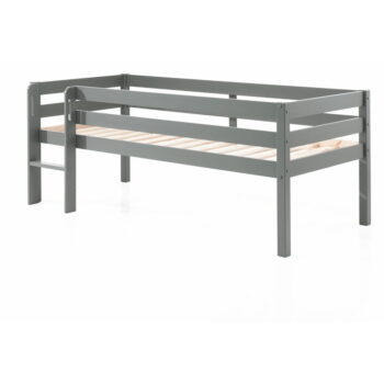 Sivá detská vyvýšená posteľ Vipack Pino, 90 x 200 cm - Image 2