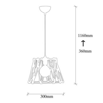 Závesné svietidlo v čiernej a béžovej farbe s kovovým tienidlom ø 30 cm Jutini – Opviq lights - Image 6