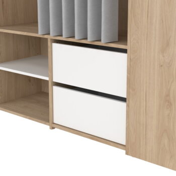 Predsieňová zostava v dekore duba v bielo-prírodnej farbe Kit – Tvilum - Image 7