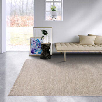 Béžový ručne tkaný koberec s prímesou vlny 120x170 cm Pradesh Linen White – Elle Decoration - Image 2