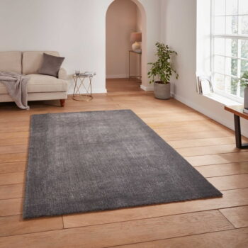 Antracitovosivý umývateľný koberec 80x150 cm Cove – Think Rugs – Obrázok 4