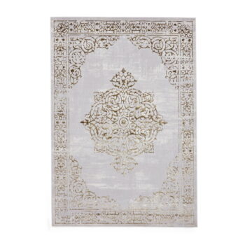 Koberec vo svetlosivo-zlatej farbe 80x150 cm Artemis – Think Rugs