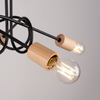 Stropné svietidlo v čierno-prírodnej farbe 15x61 cm Tumber – Nice Lamps - Image 10