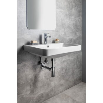 Biele keramické umývadlo 60x48 cm Neron – Sapho - Image 3