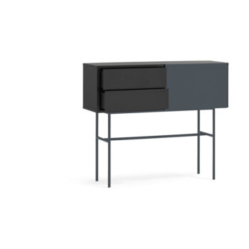 Čierno-antracitový konzolový stolík 35x110 cm Nube – Teulat - Image 2