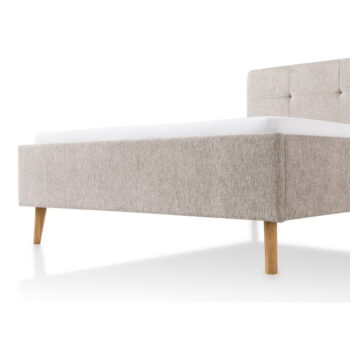 Sivohnedá čalúnená dvojlôžková posteľ 140x200 cm Smart – Meise Möbel - Image 10