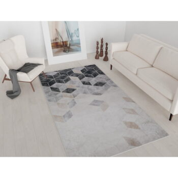 Sivo-krémový prateľný koberec 180x120 cm - Vitaus - Image 2