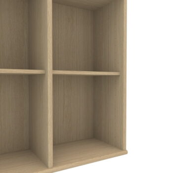 Nástenná knižnica podyhovaná dubom Mistral 025 – Obrázok 3