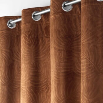 Hnedý zamatový záves 140x240 cm Analia – douceur d'intérieur - Image 2
