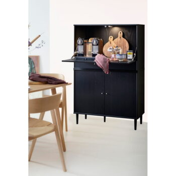 Čierna vinotéka v dekore jaseňa 89x136 cm Mistral - Hammel Furniture – Obrázok 2