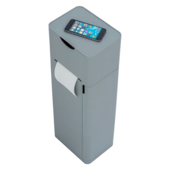 Sivý plastový stojan na toaletný papier so štetkou Imon – Wenko – Obrázok 5