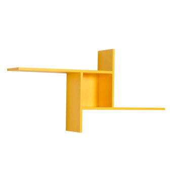 Žltá poschodová polica 100 cm Cross – Kalune Design – Obrázok 2