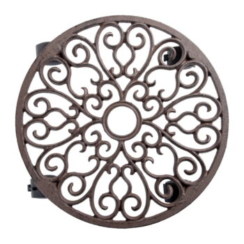 Kovový pojazdný podstavec pod kvetináč ø 34,5 cm Ornament – Esschert Design – Obrázok 5