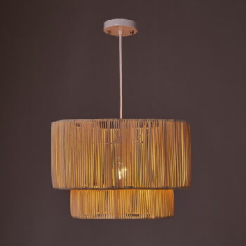 Ratanové stropné svietidlo v prírodnej farbe s ratanovým tienidlom ø 38 cm Natural Way – Casa Selección - Image 2