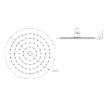 Hlavová sprcha z nehrdzavejúcej ocele v lesklo striebornej farbe ø 25 cm Slim – Sapho - Image 3