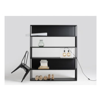 Čierna knižnica CustomForm Hyller, 150 × 180 cm – Obrázok 4