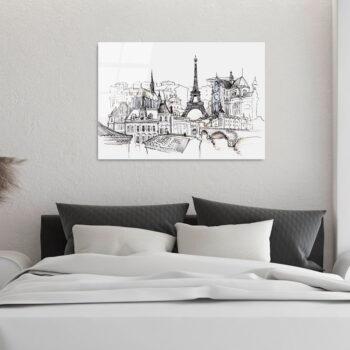Sklenený obraz 70x100 cm Paris - Wallity - Image 3