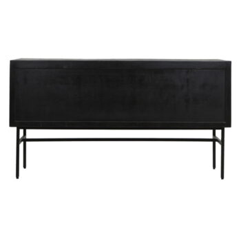 Čierna nízka komoda z mangového dreva 150x80 cm Abage – Light & Living - Image 8
