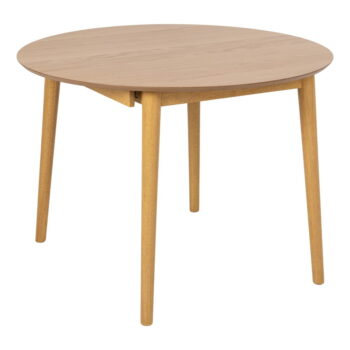 Okrúhly rozkladací jedálenský stôl s doskou v dubovom dekore ø 115 cm Montreux - Actona - Image 2