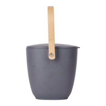 Tmavosivá bambusová nádoba na kompostovateľný odpad Kitchen Craft Natural Elements – Obrázok 3
