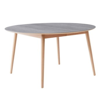 Okrúhly rozkladací jedálenský stôl s keramickou doskou ø 135 cm Meza – Hammel Furniture