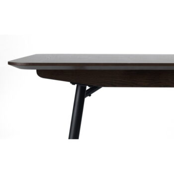 Tmavohnedý rozkladací jedálenský stôl s doskou v dubovom dekore 90x180 cm Latina – Unique Furniture – Obrázok 6