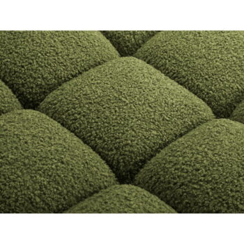 Zelený modul pohovky z textílie bouclé (stredový diel) Bellis – Micadoni Home - Image 7