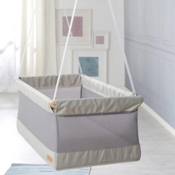 Sivá kolíska 90x45 cm Safe asleep – Roba - Image 4