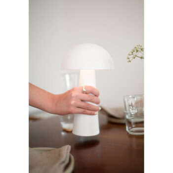 Biela LED stolová lampa (výška  26,5 cm) Fungi – Markslöjd - Image 2