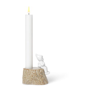 Vianočný svietnik z porcelánu a kameniny Kähler Design, dĺžka 9 cm - Image 6