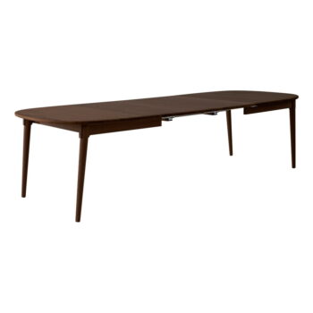 Hnedý rozkladací jedálenský stôl z dubového dreva 106x184 cm Miro – Hammel Furniture - Image 3