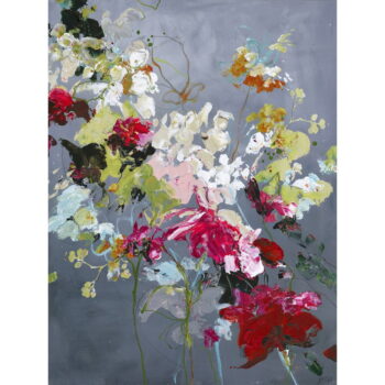 Obraz s ručne maľovanými prvkami 80x100 cm Abstract Floral 2 – Malerifabrikken