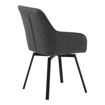 Sivá jedálenská stolička Alma – Unique Furniture – Obrázok 3