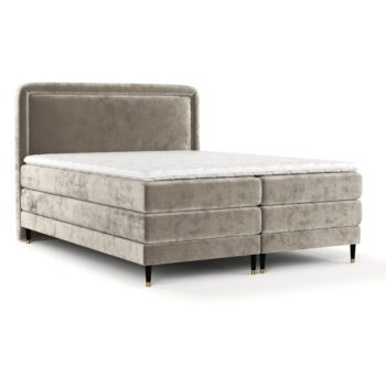 Svetlohnedá boxspring posteľ 160x200 cm Dove – Maison de Rêve