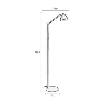 Čierna stojacia lampa Lub - Zuiver - Image 2