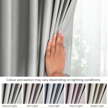 Svetlosivý zamatový dimout záves 140x245 cm Eyelets – AmeliaHome - Image 8
