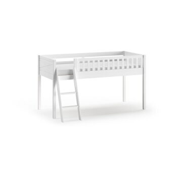 Biela vyvýšená detská posteľ z borovicového dreva 90x200 cm SCOTT – Vipack - Image 2