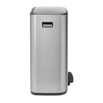 Nášľapný oceľový odpadkový kôš v matne striebornej farbe 60 l Bo – Brabantia – Obrázok 3