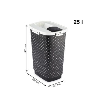 Čierny box na granule 25 l Cody - Rotho - Image 6
