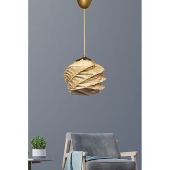 Závesné svietidlo v béžovo-zlatej farbe ø 20 cm Primante – Opviq lights - Image 2