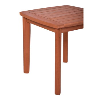 Hnedé drevené hojdacie kreslo so stolíkom Sinaloa – Garden Pleasure - Image 5