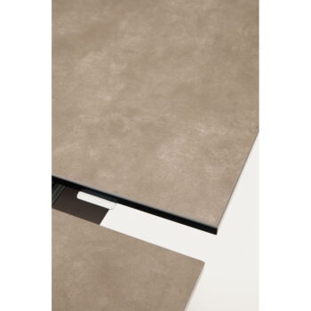 Hnedý rozkladací jedálenský stôl s keramickou doskou 90x160 cm Atminda – Kave Home - Image 9