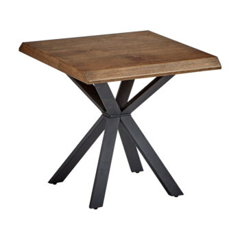 Odkladací stolík s doskou v dubovom dekore 60x60 cm Arno – Unique Furniture
