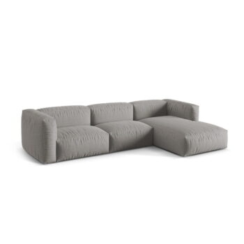Svetlosivá modulárna rohová pohovka (pravý roh) Martina – Micadoni Home - Image 3